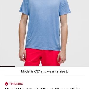 Lululemon Athletica Blue Short Sleeve Tee